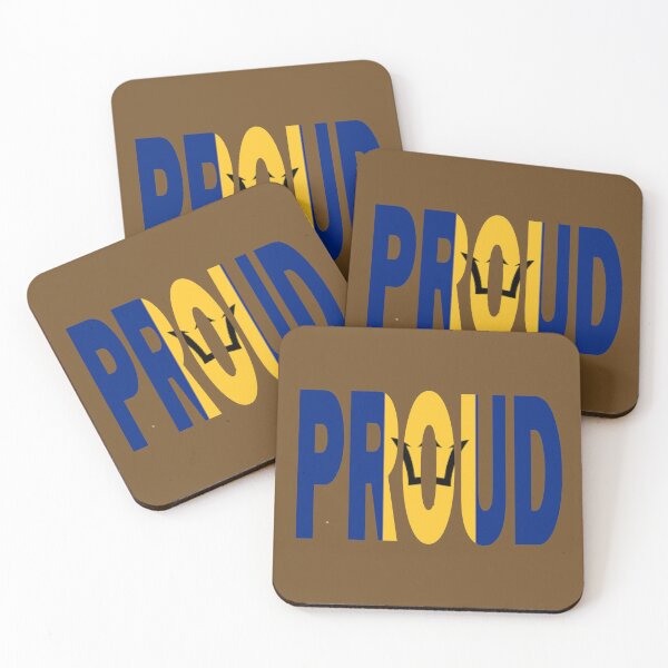 Item preview, Barbados Flag Designed in The Word Proud - Bajan - Soca Mode designed and sold by Soca-Mode.