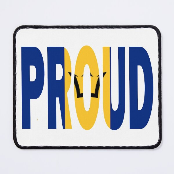 Item preview, Barbados Flag Designed in The Word Proud - Bajan - Soca Mode designed and sold by Soca-Mode.