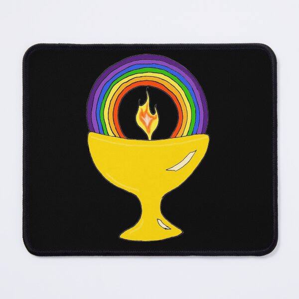 Item preview, Rainbow Flaming Chalice designed and sold by ingridthecrafty.