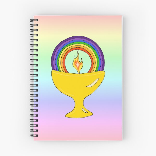 Item preview, Rainbow Flaming Chalice designed and sold by ingridthecrafty.