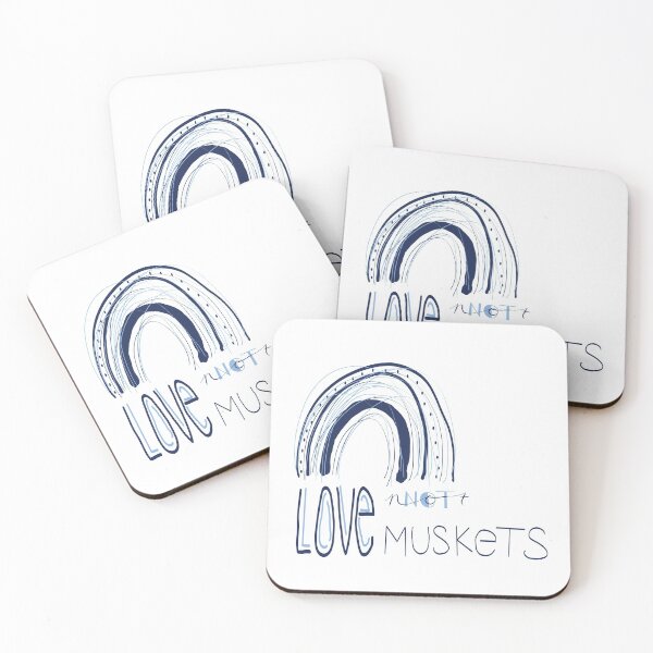 Item preview, Love Not Muskets Blue designed and sold by Stargazesprings.