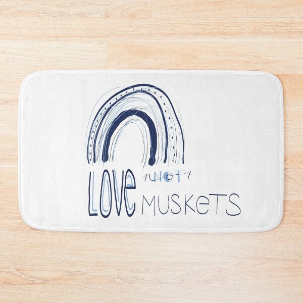 Item preview, Love Not Muskets Blue designed and sold by Stargazesprings.