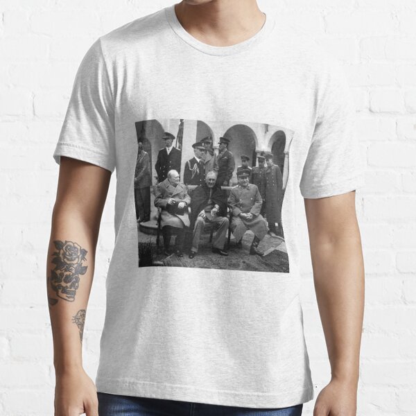 The Big Three at the Yalta Conference: Winston Churchill, Franklin D. Roosevelt, and Joseph Stalin Essential T-Shirt