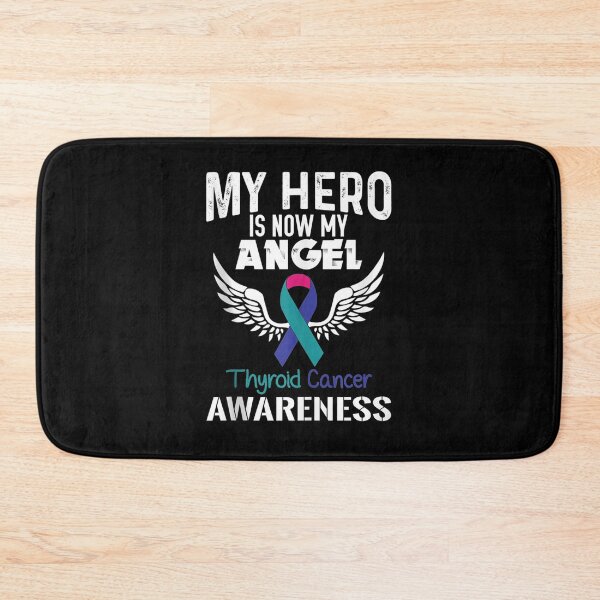 Item preview, Hero Now Angel- Thyroid Cancer Awareness Supporter Ribbon Tank Top designed and sold by JethroShop.