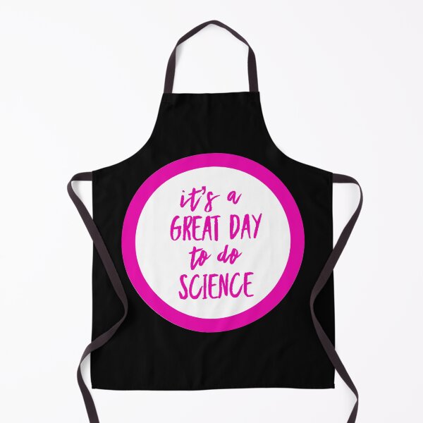 Item preview, It’s a great day to do science in white and pink font on black background designed and sold by UncleStuScience.