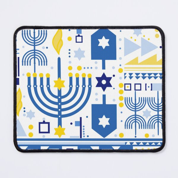 Item preview, Modern Hannukuh art - Hanukkah gift - mod Jewish design - Chanukkah gifts - festival of lights pattern - Happy Hanukkah designed and sold by smooshfaceutd.