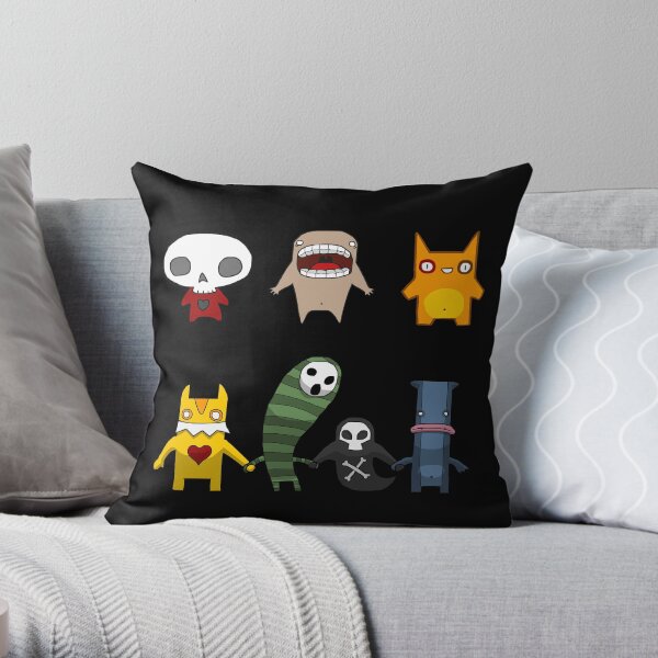Monster Menagerie Throw Pillow