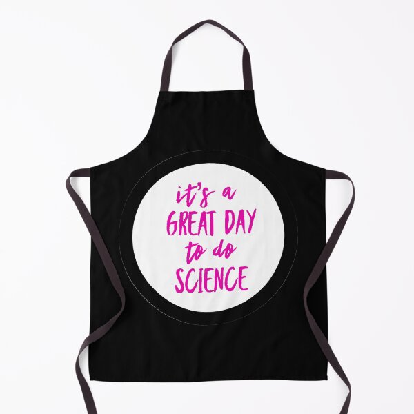 Item preview, It’s a great day to do science in white and pink font on black background designed and sold by UncleStuScience.