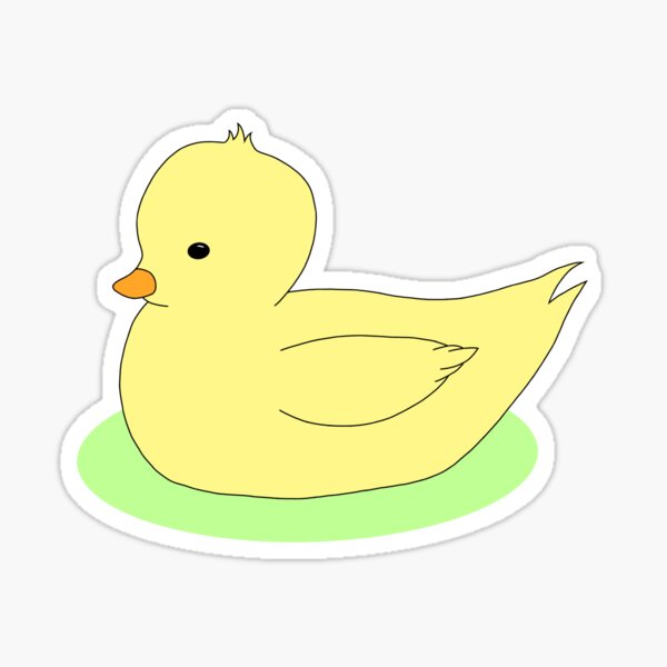 Cute ducky stickers Sticker for Sale by Luna-shop16