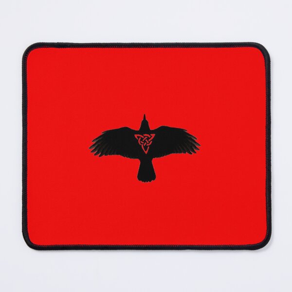 Item preview, Raven Silhouette in Flight Red designed and sold by ingridthecrafty.