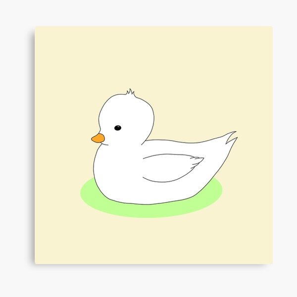 Item preview, Sitting Duck - White designed and sold by TheeForestFox Shop.