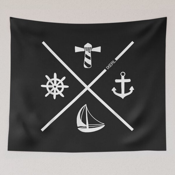 Item preview, IXERL SAIL DESIGN CAPTAIN ICONS Anchor Boat Lighthouse designed and sold by khangko1.