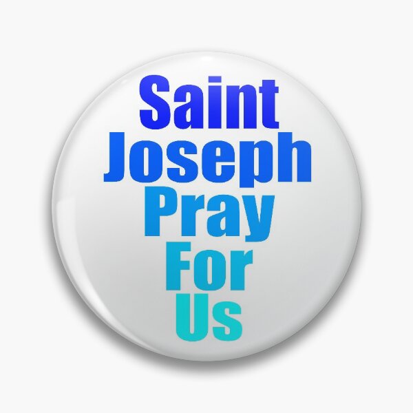 Item preview, Saint Joseph Pray for Us: In Blue  designed and sold by TheCatholicLady.
