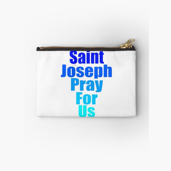 Item preview, Saint Joseph Pray for Us: In Blue  designed and sold by TheCatholicLady.