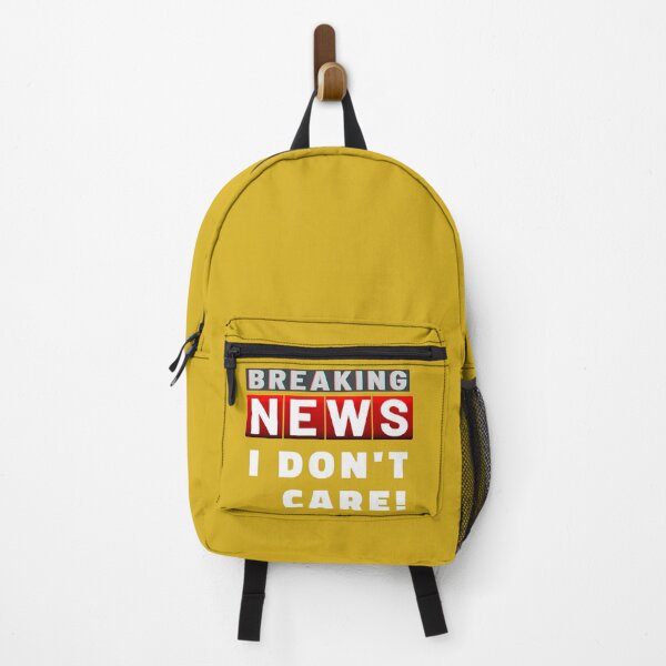 Item preview, Breaking News I Dont Care White designed and sold by ViewerEqualsPhoton.