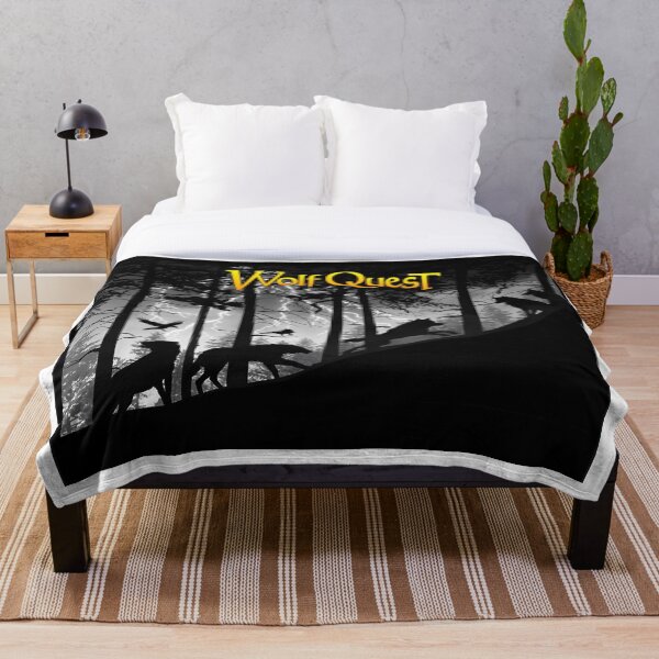 Wolf Pack in Storm Throw Blanket