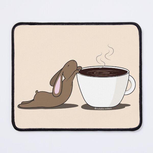 Item preview, Coffee Addict Bunneh designed and sold by Cutieful Critters.