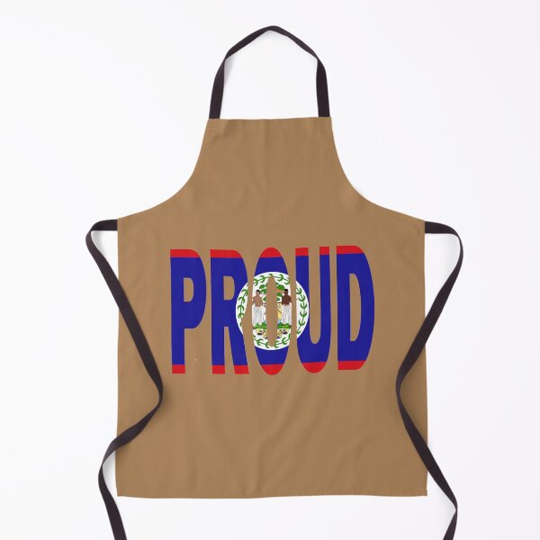 Item preview, Belize Flag Design in The Word Proud - Belmopan - Soca Mode designed and sold by Soca-Mode.