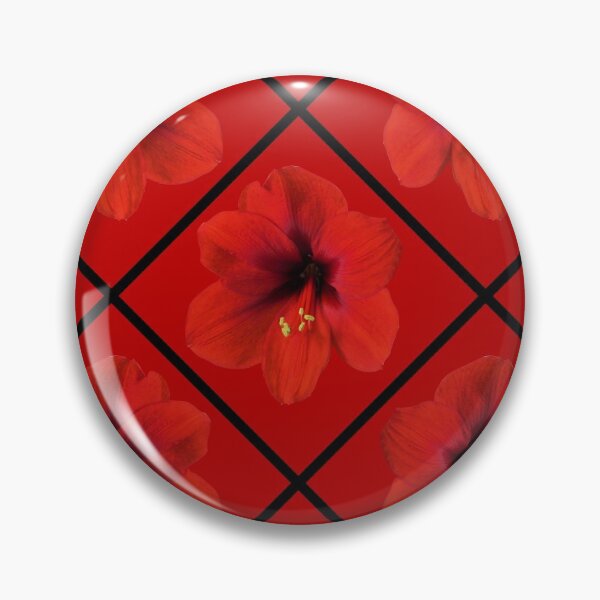 Item preview, Red Hibiscus Flowers Diagonal Repeat on Red 5748 designed and sold by Art in My Loft.