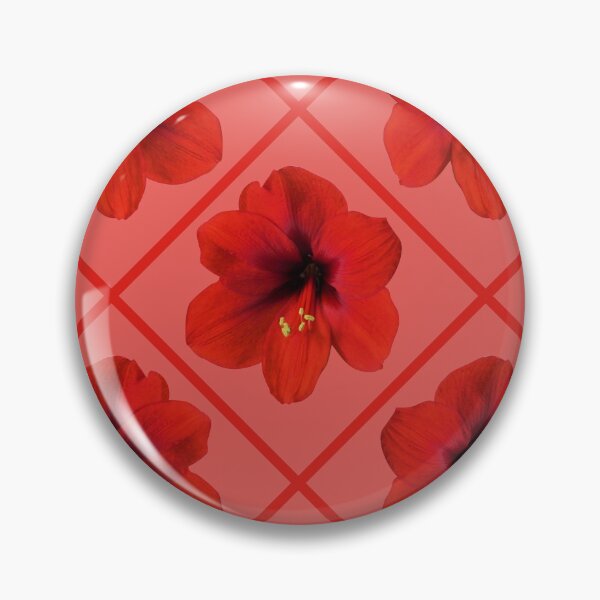 Item preview, Red Hibiscus Flowers Diagonal Repeat on Soft Red 5748 designed and sold by Art in My Loft.