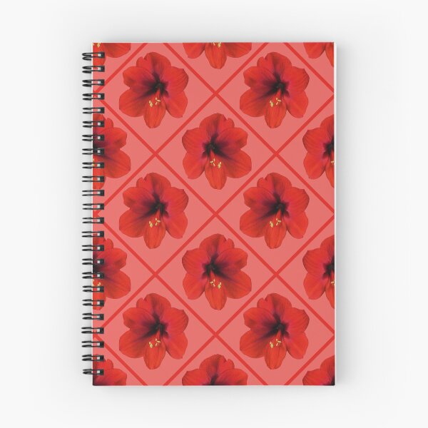 Item preview, Red Hibiscus Flowers Diagonal Repeat on Soft Red 5748 designed and sold by Art in My Loft.