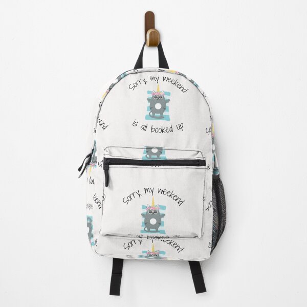 Item preview, Sorry my weekend is all booked up, funny cat design designed and sold by Auntieck.