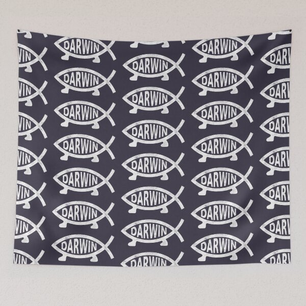 Item preview, Darwin Fish [Worn Vintage Look] designed and sold by politicalamity.