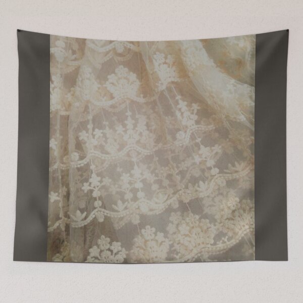 Item preview, Soft Victorian Lace Drapery designed and sold by The Mysterious Domain Alyne Whiteswan Fine Art Prints and Merch.