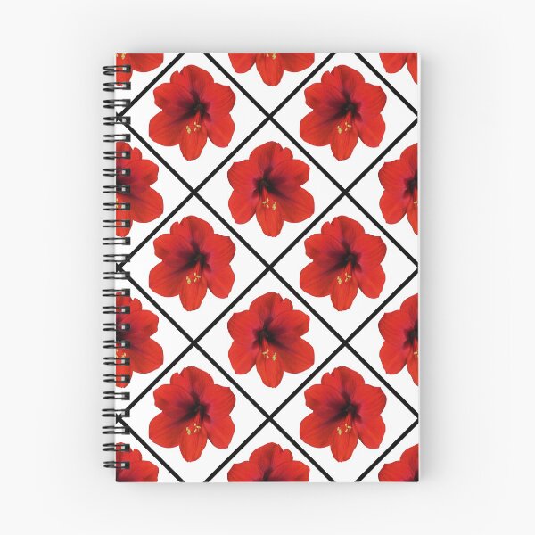 Item preview, Red Hibiscus Flowers Diagonal Repeat on White 5748 designed and sold by Art in My Loft.