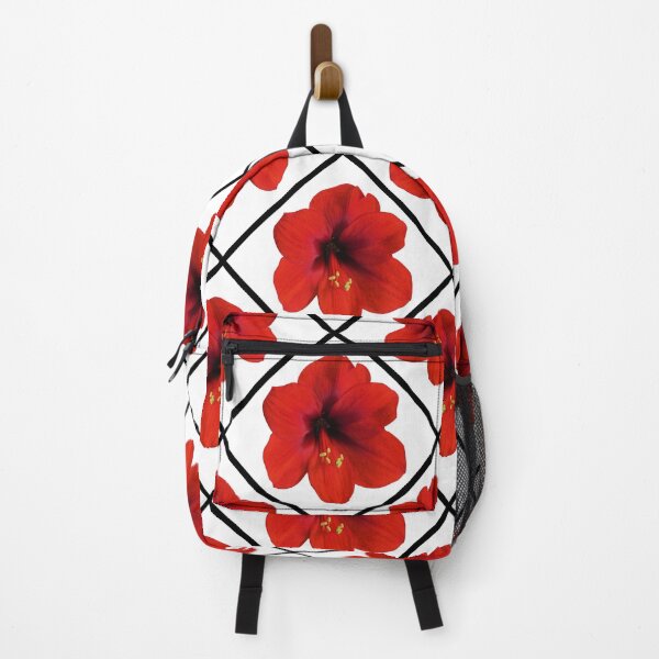 Item preview, Red Hibiscus Flowers Diagonal Repeat on White 5748 designed and sold by Art in My Loft.