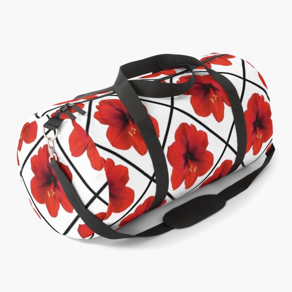 Item preview, Red Hibiscus Flowers Diagonal Repeat on White 5748 designed and sold by Art in My Loft.