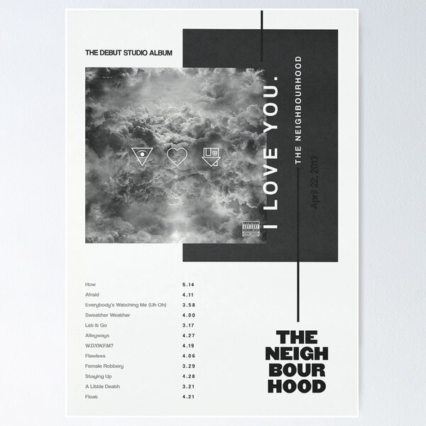 The Neighborhood Lyrics Stargazing Poster for Sale by