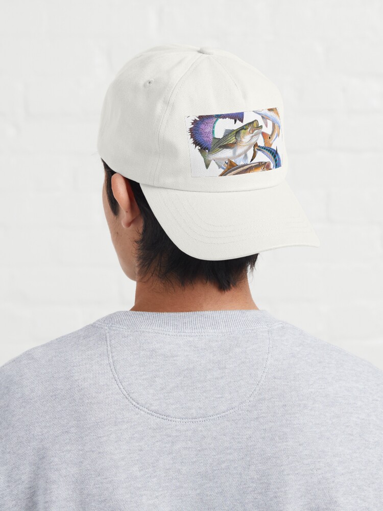 Imagen 4 de 7, Gorra con la obra Gamefish collage, diseñada y vendida por Bluemarlin.