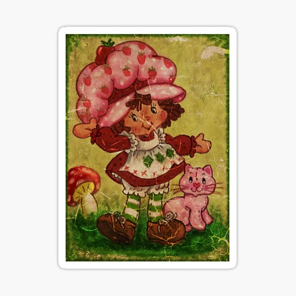 Strawberry Shortcake Vintage Sticker For Sale By Tuart4198 Redbubble