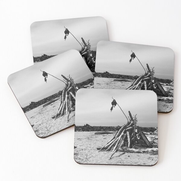 Item preview, Driftwood Castle at Barview Jetty, Rockaway Beach, Oregon designed and sold by Unnecessary Press.