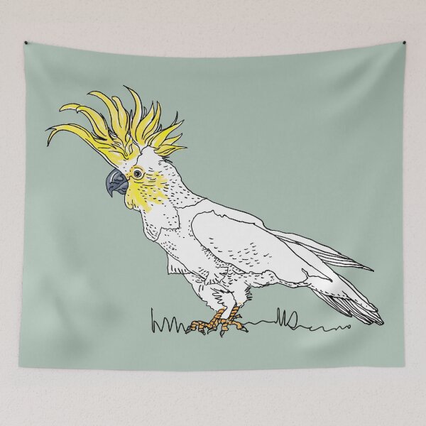 Item preview, Sulphur Crested Cockatoo on Grass designed and sold by Arkneer.