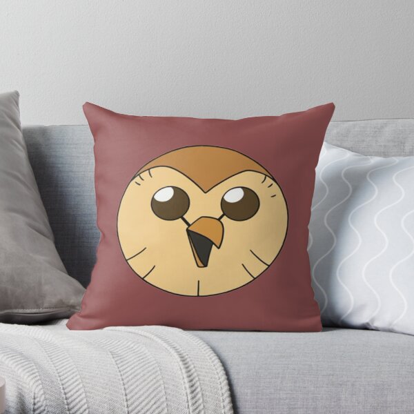 Hooty owl house Throw Pillow