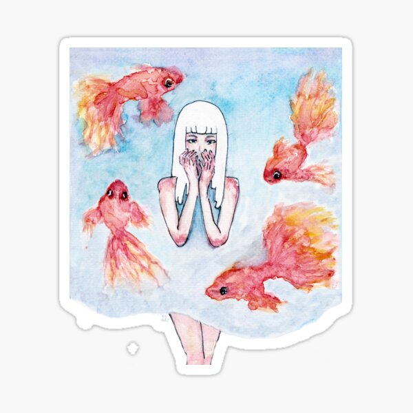 Swim- Gold Fish Dream Sticker