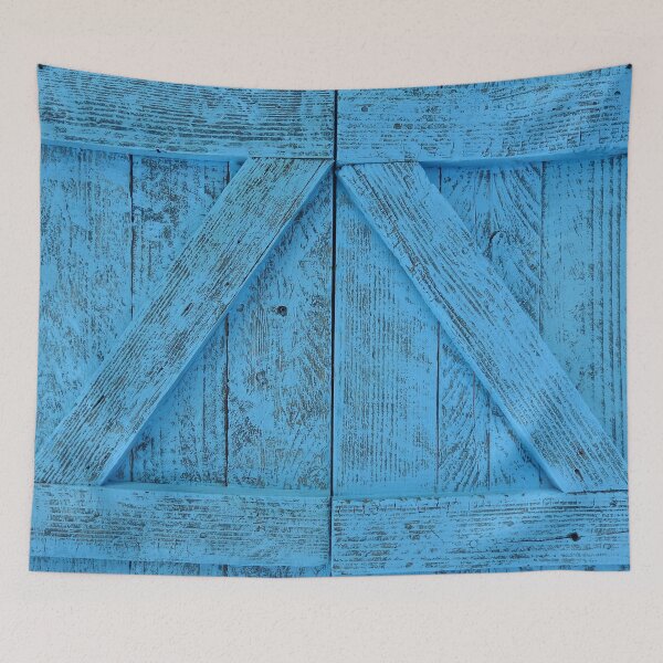 Item preview, Blue painted rustic shutters  designed and sold by Stephanie  Skeem.