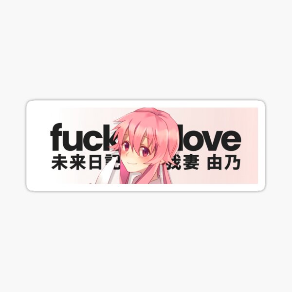 SRBB0043 future diary mirai nikki elfen lied lucy yuno gasai anime Car  stickers