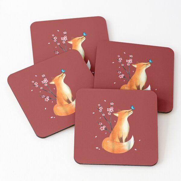 Item preview, Fox Japanese Cherry Blossom Flower  designed and sold by hanesmlwn64.