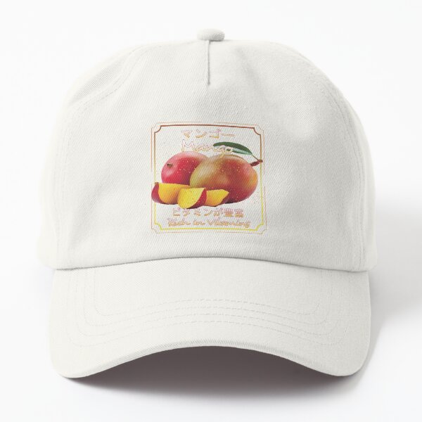 peach and mango dad hats