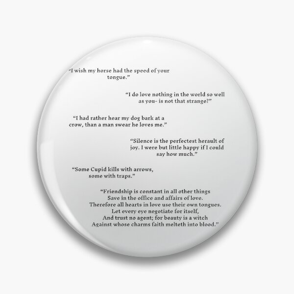 Item preview, Much Ado About Nothing Quotes Pack designed and sold by AthenianGarb.