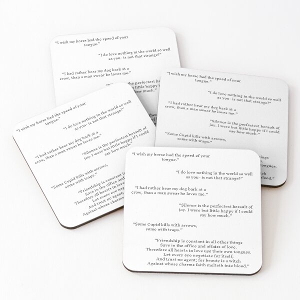 Item preview, Much Ado About Nothing Quotes Pack designed and sold by AthenianGarb.