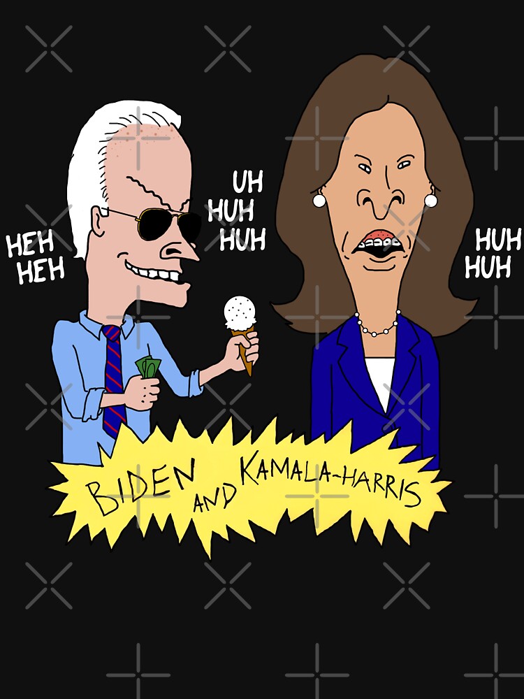 Disover Beavis and Butthead - Biden and Kamala Harris Parody | Active T-Shirt 