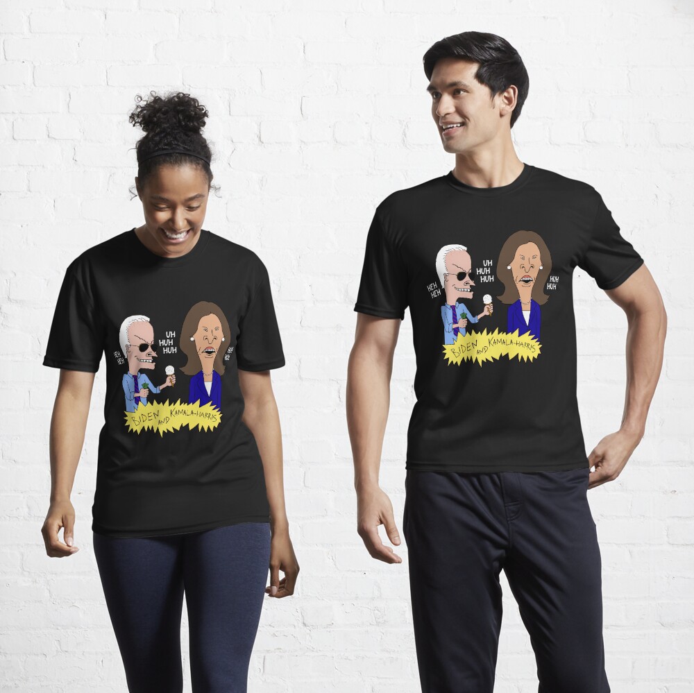 Disover Beavis and Butthead - Biden and Kamala Harris Parody | Active T-Shirt 