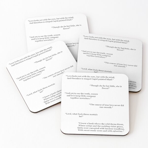 Item preview, A Midsummer Night's Dream Quotes Pack designed and sold by AthenianGarb.