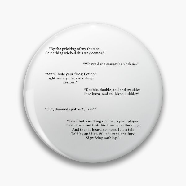 Item preview, Macbeth Quotes Pack designed and sold by AthenianGarb.
