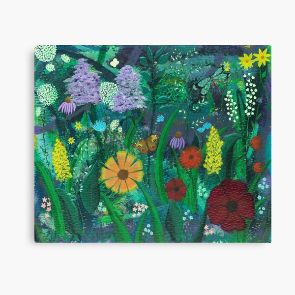 Among The Wild Flowers Canvas Print