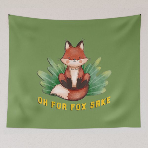 Item preview, Fox Oh For Fox Sake, Funny Cute Sarcastic Fox  designed and sold by hanesmlwn64.